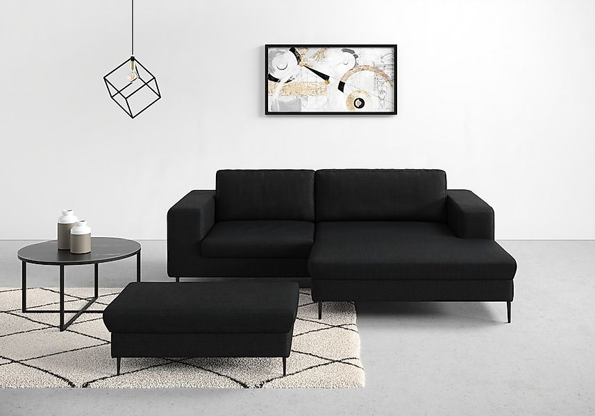DOMO collection Ecksofa "Modica kompakt und elegant, Breite 244, L-Form" mo günstig online kaufen