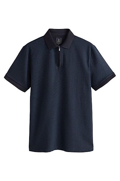 Next Poloshirt Polohemd mit 1/4-Reißverschluss und Muster (1-tlg) günstig online kaufen