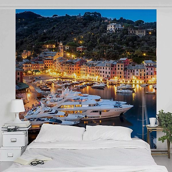Fototapete Nacht im Hafen von Portofino günstig online kaufen