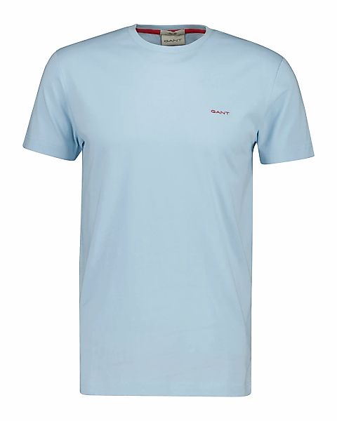 Gant T-Shirt "CONTRAST LOGO" Regular fit mit Rundhalsausschnitt günstig online kaufen