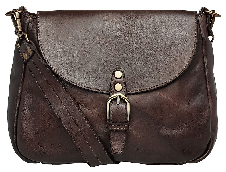 Caspar Umhängetasche Klassisch Vintage Leder Messenger günstig online kaufen