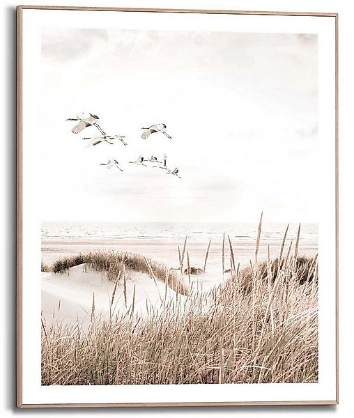 Reinders! Poster Kraniche, im Holzrahmen günstig online kaufen