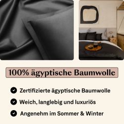 Amqua Bettwäsche Luxus Mako Satin, 100% günstig online kaufen