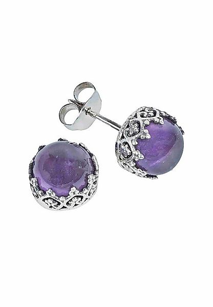 mantraroma Paar Ohrstecker Ohrstecker NAPULO aus 925 Silber mit Amethyst (P günstig online kaufen