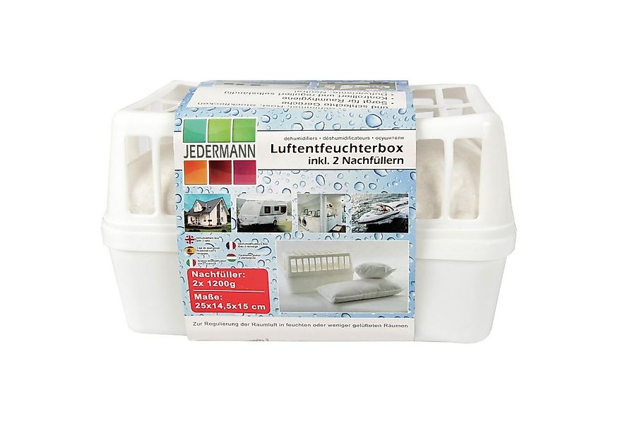 Bestlivings Granulat-Luftentfeuchter Box inkl. 2x Nachfüll Granulat, für 50 günstig online kaufen