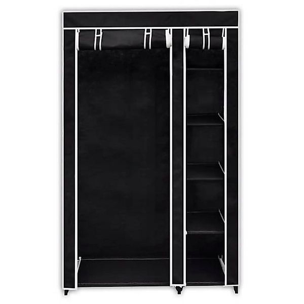 vidaXL Kleiderschrank Kleiderschrank Faltbarer Stoffschrank Schwarz 110 x 4 günstig online kaufen