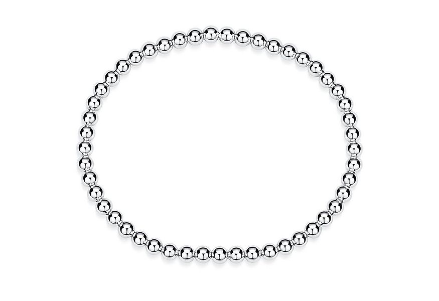 Materia Armband Damen Silber Kugelarmband elastisch SA-129, 925 Sterling Si günstig online kaufen