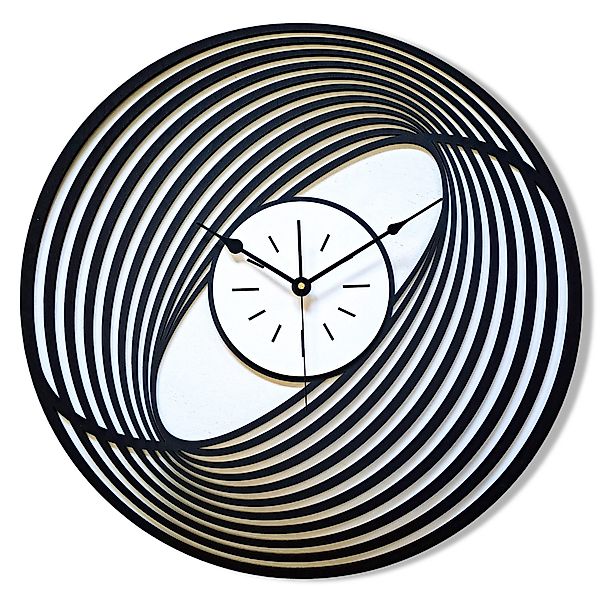 ORNAMENTI Wanduhr Grosse, moderne, geometrisch, holz, günstig online kaufen
