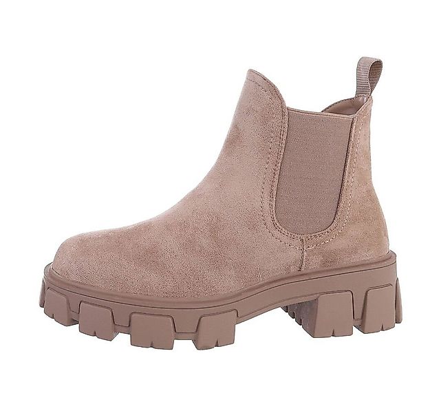 Ital-Design Damen Chelsea Freizeit Plateaustiefelette (80951274) Blockabsat günstig online kaufen