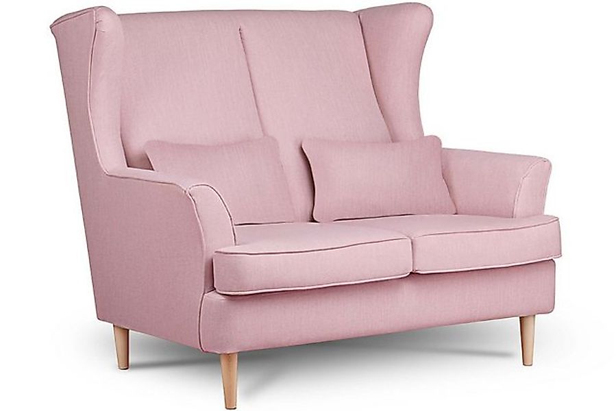 KONSIMO 2-Sitzer STRALIS Sofa 2 Personen, zeitloses Design, hohe Füße, mit günstig online kaufen