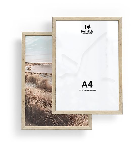 Heimlich Bilderrahmen Holz Eiche, Schwarz, Weiß günstig online kaufen