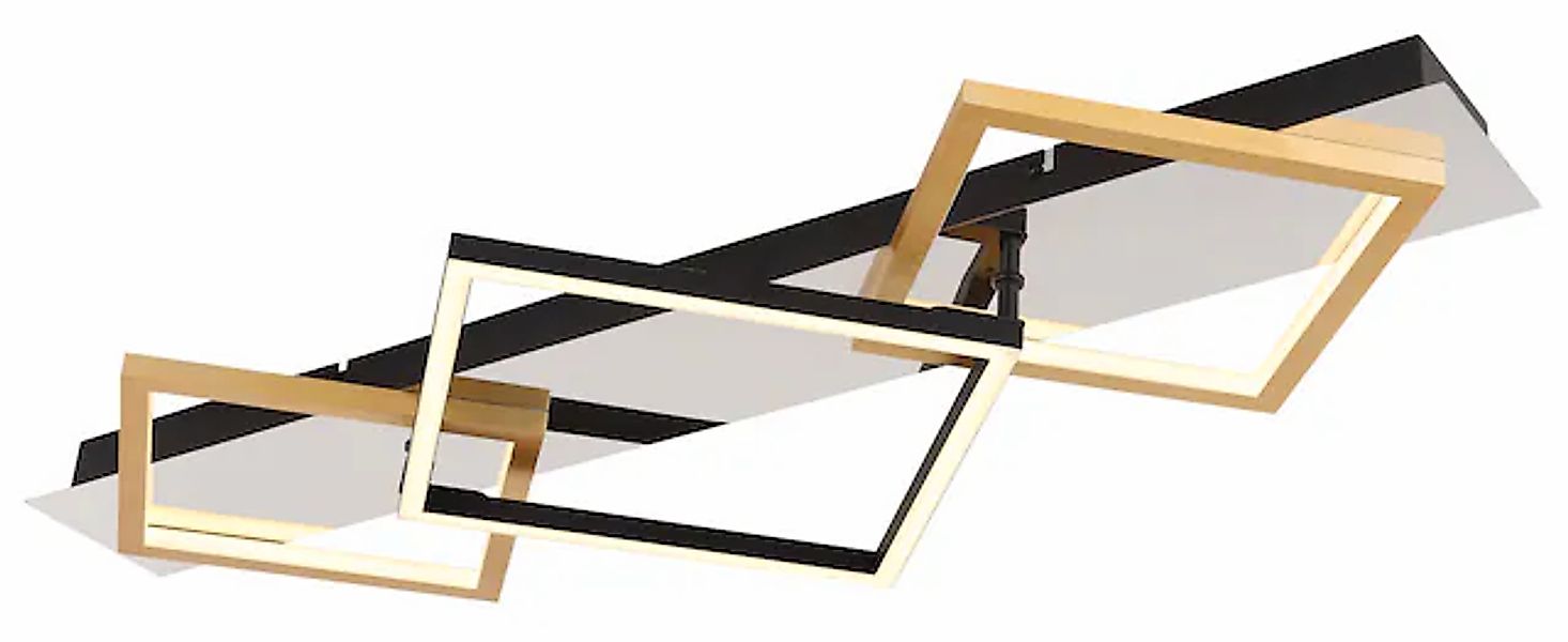 GLOBO LIGHTING LED Deckenleuchte »LESINA« LED-Modul Warmweiß Deckenlampe/Me günstig online kaufen