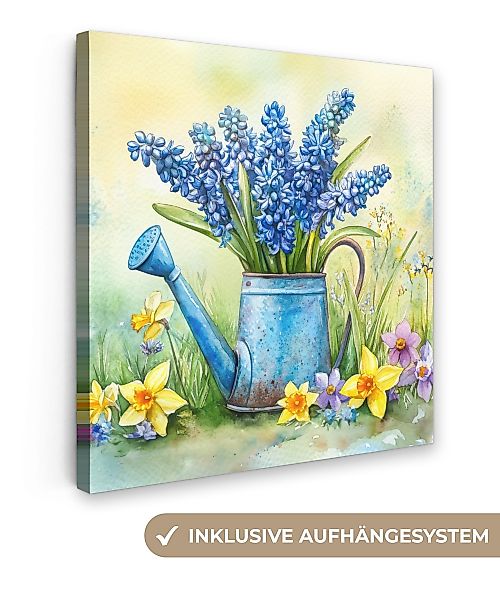 OneMillionCanvasses® Leinwandbild Gießkanne - Lavendel - günstig online kaufen