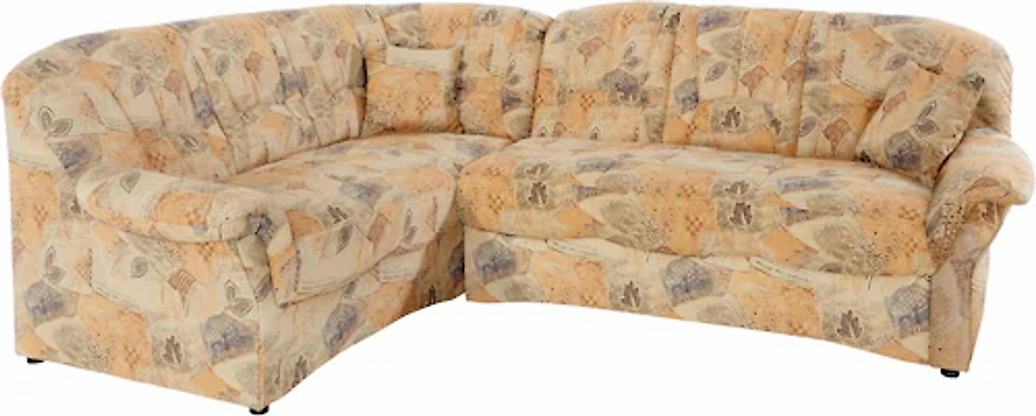 DOMO collection Ecksofa »Bahia, zeitlos und elegant, bequeme Armlehnen, L-F günstig online kaufen