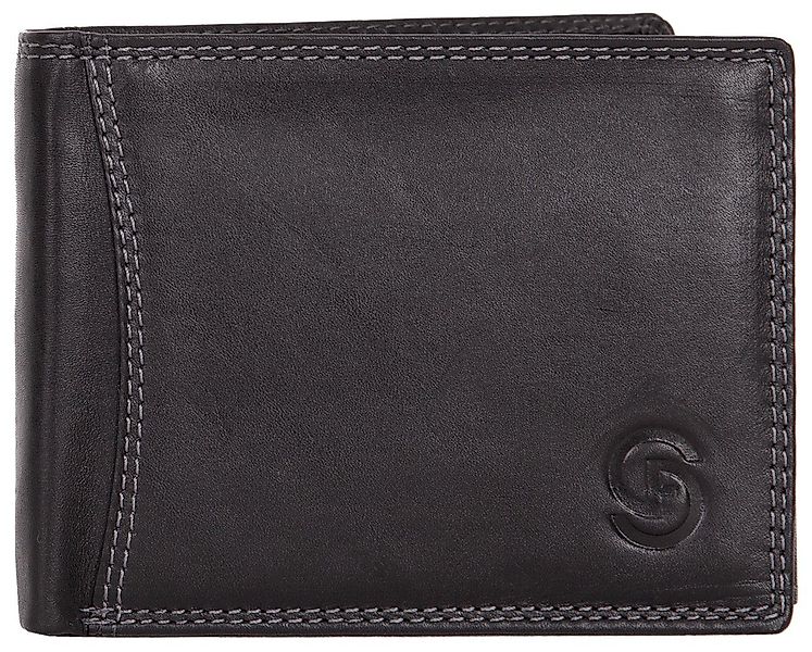 STOCKFIELD Geldbörse, Geldbörse flach faltbar Echt günstig online kaufen