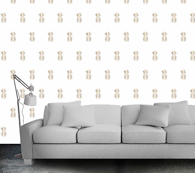 queence Vinyltapete »Ealea«, bedruckt-Motiv-botanisch-floral-gemustert-natü günstig online kaufen
