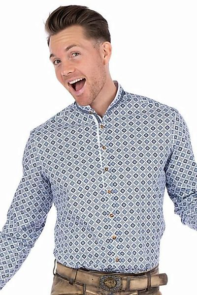 orbis Trachtenhemd Trachtenhemd - TERENZ - weiß/blau günstig online kaufen