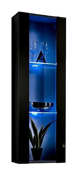ASM-Moebel Hängevitrine Hängevitrine Glasvitrine FLY II Hochglanz Led Push- günstig online kaufen