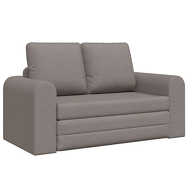 vidaXL Sofa Bodensofa Bett 2-in-1 Taupe 148x71x83 cm Gewebe, 1 Teile günstig online kaufen