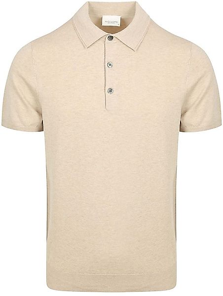 Profuomo Poloshirt Luxury Knitted Ecru - Größe L günstig online kaufen