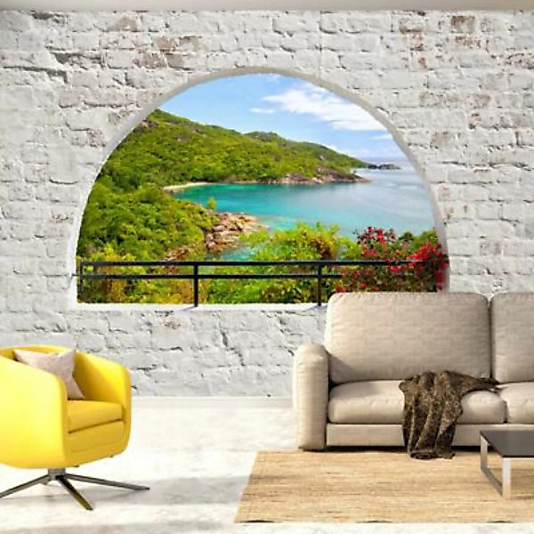 artgeist Fototapete Emerald Island mehrfarbig Gr. 200 x 140 günstig online kaufen