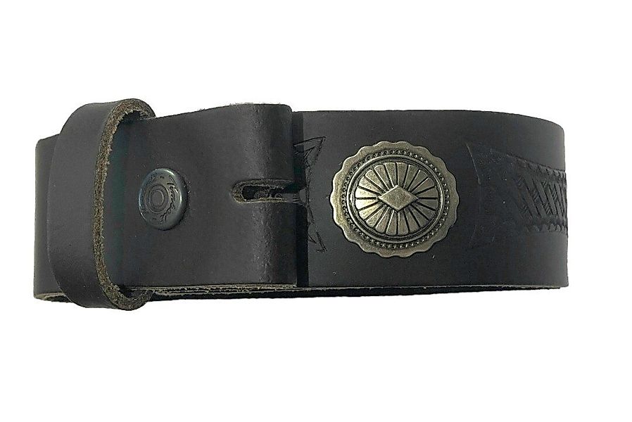 Westernlifestyle Ledergürtel Brauner gemusterter Westerngürtel Wechselgürte günstig online kaufen