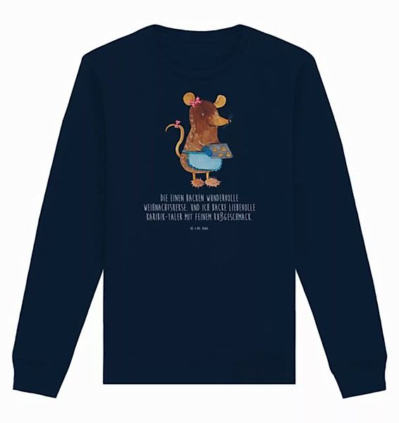 Mr. & Mrs. Panda Longpullover Maus Kekse Größe XL - French Navy - Geschenk, günstig online kaufen