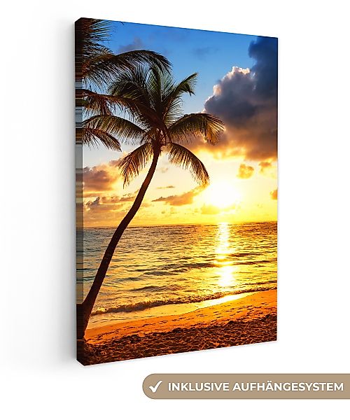 OneMillionCanvasses® Leinwandbild Strand - Horizont - günstig online kaufen