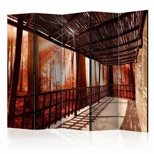 artgeist Paravent Nature: Forest Terrace II [Room Dividers] mehrfarbig Gr. günstig online kaufen