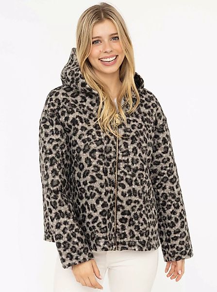 Zwillingsherz Kurzjacke ""Fur"", Kapuze, Reißverschluss, Seitliche Taschen günstig online kaufen