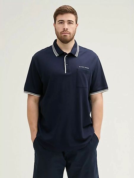 TOM TAILOR PLUS Poloshirt Plus Size - Poloshirt mit aufgesetzter Brusttasch günstig online kaufen