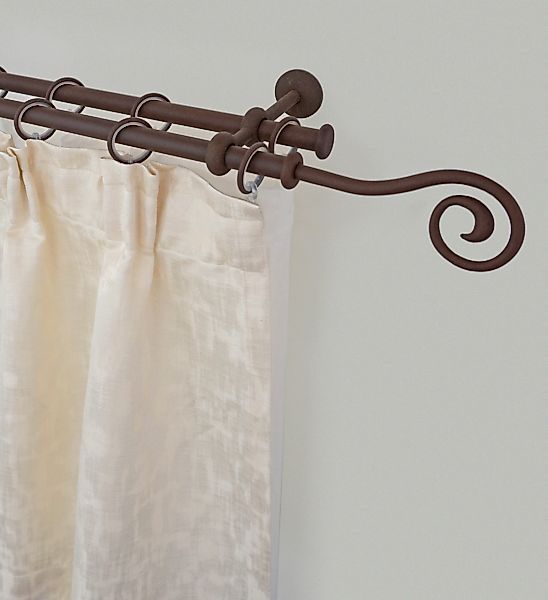 GARESA Gardinenstange "ESPERANCA" Ø 16 mm 2 läufig-läufig Wunschmaßlänge ru günstig online kaufen