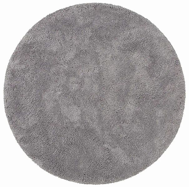 my home Teppich "Desner, Hochflor Teppiche" rund 35 mm Höhe Mikrofaser, wei günstig online kaufen