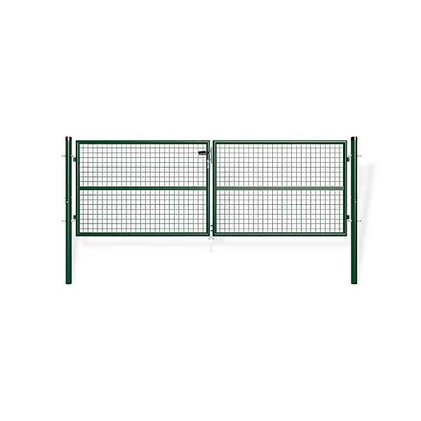 Casanoov Gittertor Olga 300x100cm Stahl & Tor 100x100cm Grün günstig online kaufen