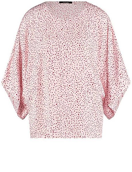 Taifun Kurzarmbluse – Oversized Fledermausärmel Shirt mit Pünktchen günstig online kaufen