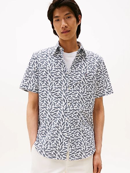 Tommy Hilfiger Kurzarmhemd "LINEN BLEND PRINT S/S RF SHIRT", modischer Prin günstig online kaufen
