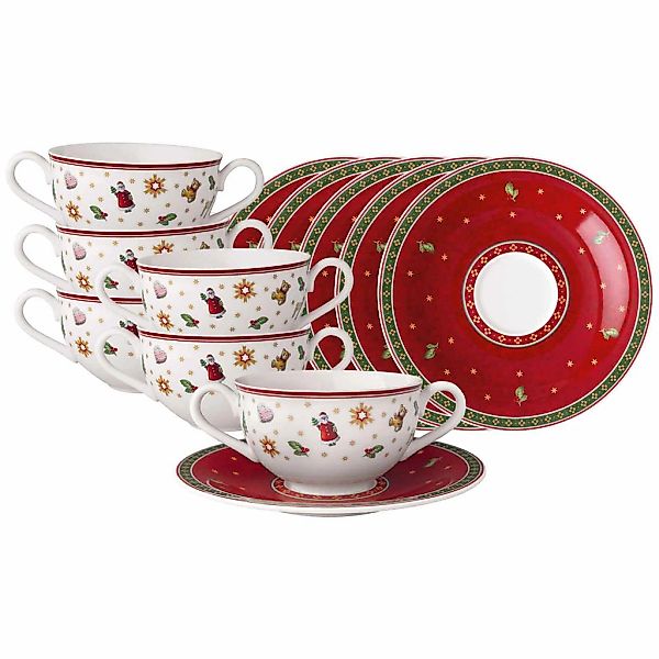 Villeroy & Boch Tasse "Suppentassen mit Untertassen Toys Delight 250 ml bun günstig online kaufen