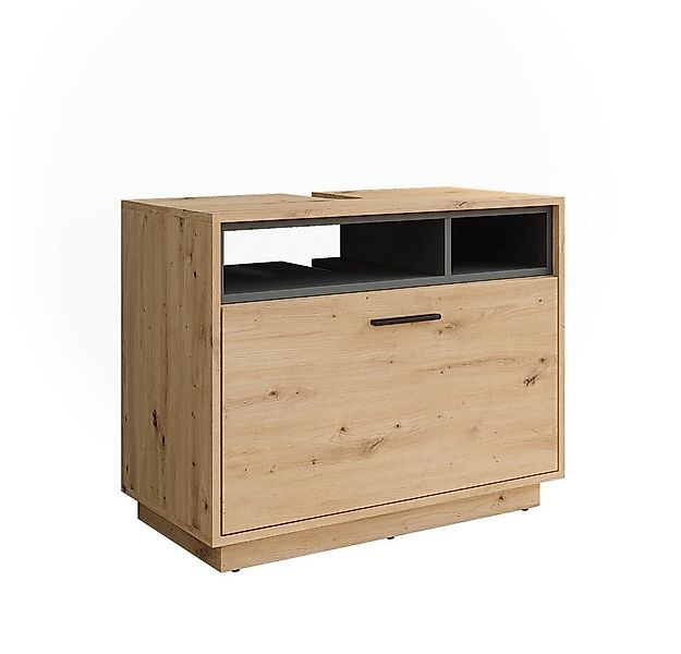 Vicco Waschbeckenunterschrank Beatrice, Artisan Eiche/Anthrazit/Anthrazit, günstig online kaufen