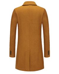 Allthemen Wollmantel Slim Fit Wintermantel Mittellang günstig online kaufen