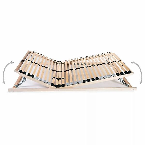 Lattenroste 2 Stk. Mit 28 Latten 7 Zonen 90 X 200 Cm günstig online kaufen