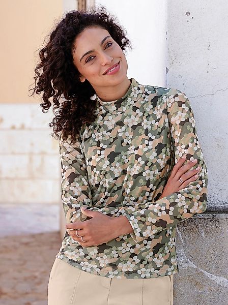 Inspirationen Langarmshirt "Stehkragen-Shirt", 1 Stk. günstig online kaufen