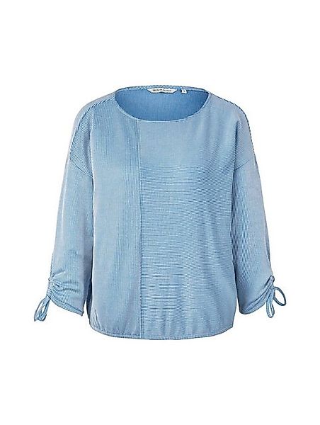 TOM TAILOR Denim 3/4-Arm-Shirt (1-tlg) Drapiert/gerafft günstig online kaufen