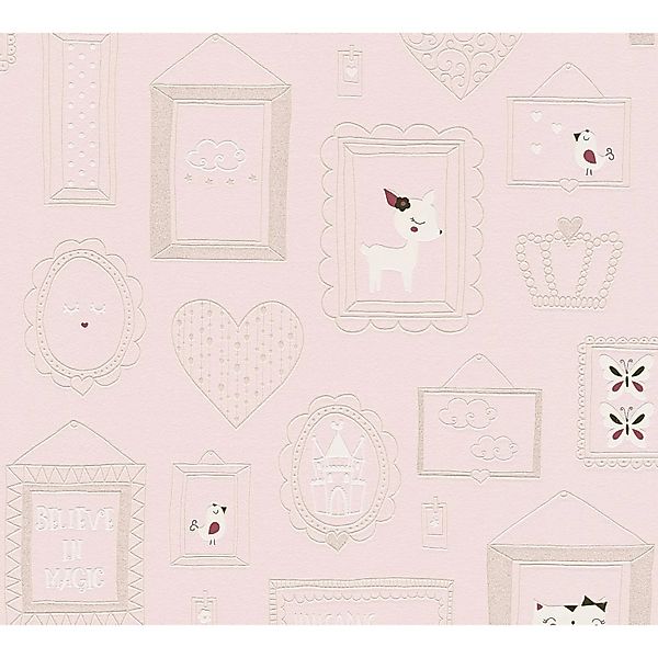 A.S. Création Tapete Bilderrahmen Hellrosa 53 cm x 10,05 m AS-369912 günstig online kaufen