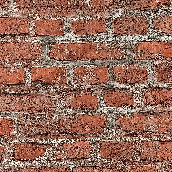 AS-Creation Vliestapete Backstein Vorgeleimt 10,05 m x 0,53 m Rot FSC® günstig online kaufen