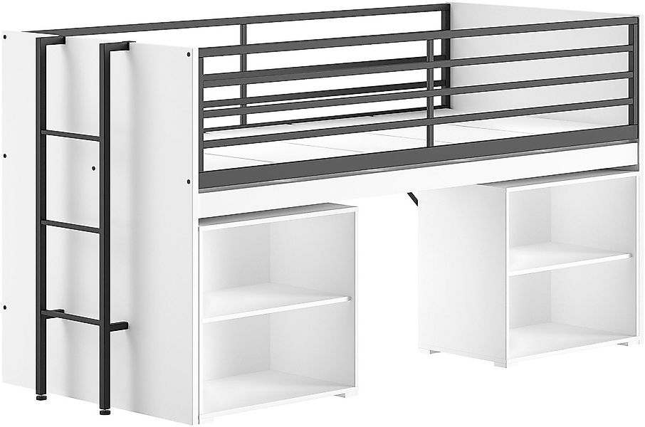 Vipack Stauraumbett "Sam, schlafen und arbeiten in einem, wahlweise Eiche- günstig online kaufen