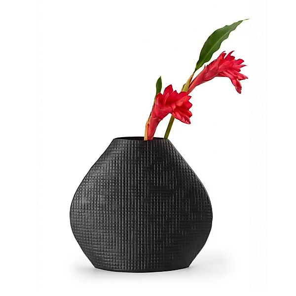 Outback Vase schwarz Größe S, l 27 cm, b 9 cm, h 24 cm günstig online kaufen