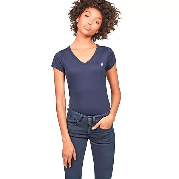 G-star Eyben Slim V Neck Kurzarm T-shirt XL Sartho Blue günstig online kaufen