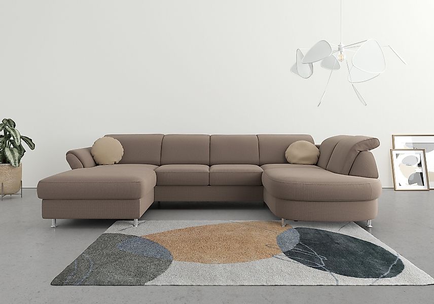 sit&more Wohnlandschaft "Apulia U-Form", wahlweise Bettfunktion, Bettkasten günstig online kaufen