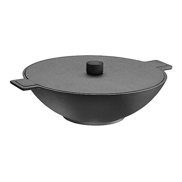 Skeppshult Noir Wok 34 cm - Gusseisen mit schwarz eloxiertem Aluminiumknauf günstig online kaufen