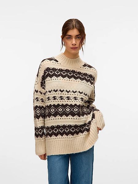 Vero Moda Strickpullover "VMAMPLE LS HIGH NECK PULLOVER BOO" günstig online kaufen